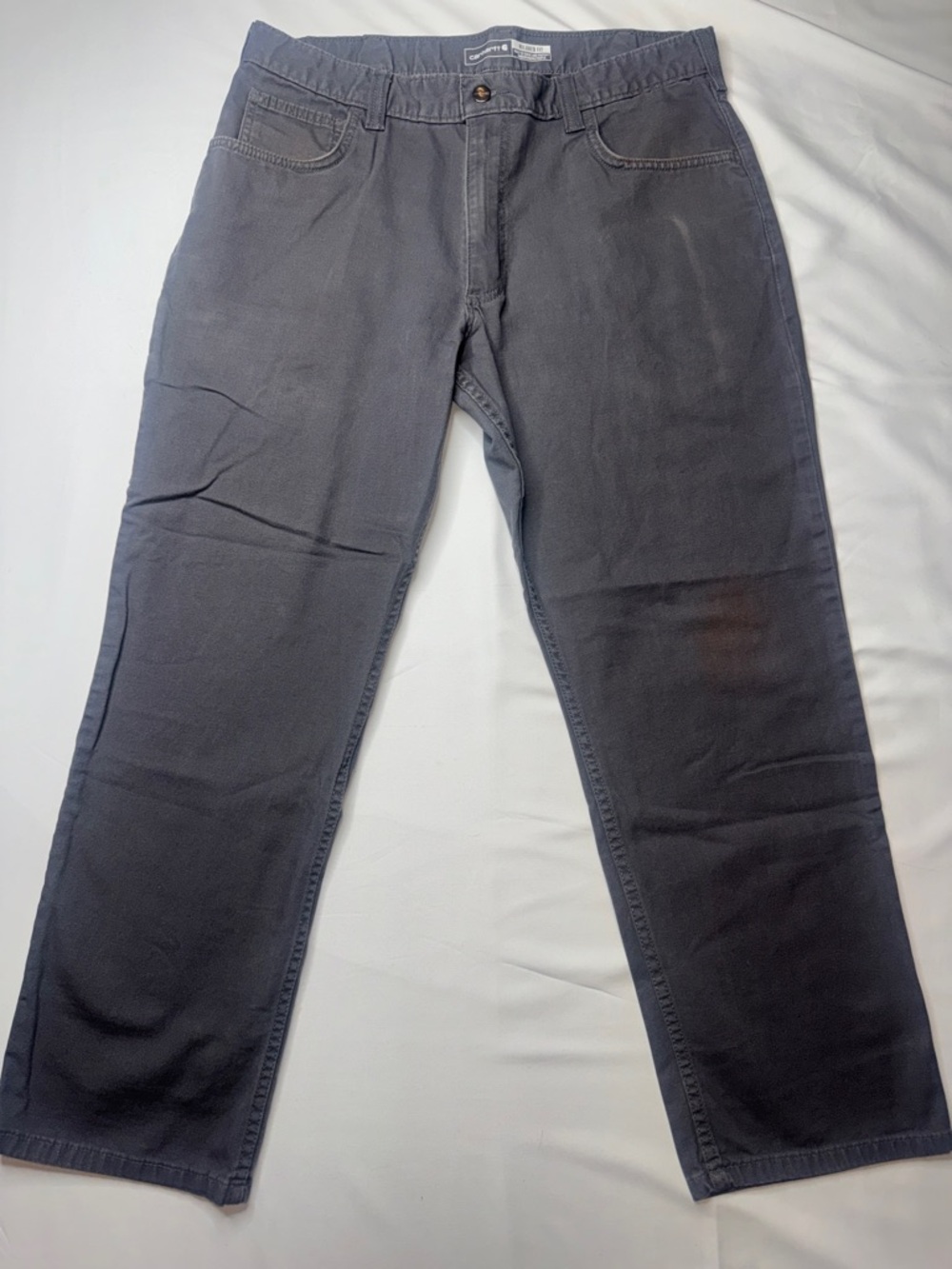 Carhartt Rugged Flex Relaxed Fit 5-Pocket Work Pants Gray Size 36x30